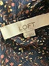Ann Taylor LOFT 100% Polyester Black Purple Long Sleeve Blouse Size M - photo 4
