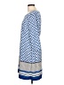 Old Navy 100% Polyester Print Blue Casual Dress Size L - photo 5