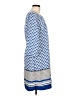 Old Navy 100% Polyester Print Blue Casual Dress Size L - photo 4