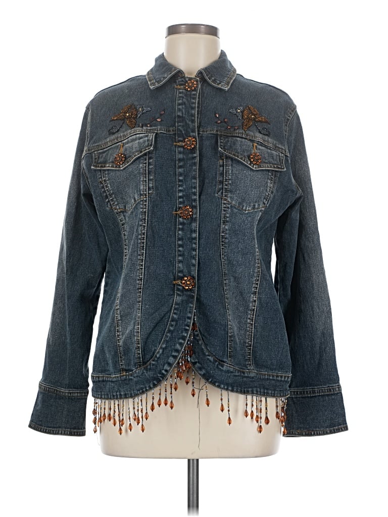 Pre-owned Dg^2 By Diane Gilman Denim Jacket In Blue
