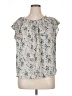 LC Lauren Conrad 100% Polyester Silver Sleeveless Blouse Size XL - photo 1