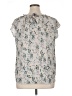 LC Lauren Conrad 100% Polyester Silver Sleeveless Blouse Size XL - photo 2