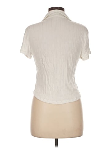 Madewell Ribbed V-Neck Polo Tee (view 2)