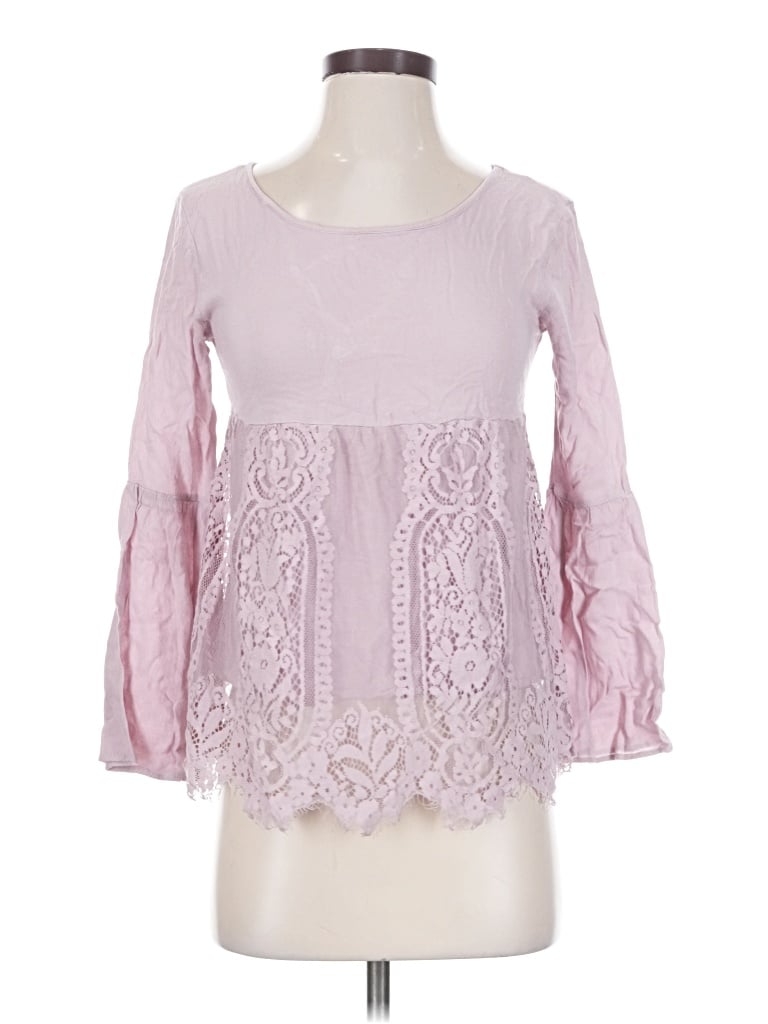 Pre-owned Jolt 3/4 Sleeve Blouse In Pink