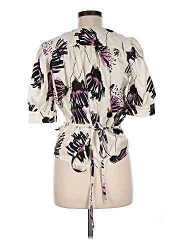 Laura Urbinati Short Sleeve Silk Top (view 2)