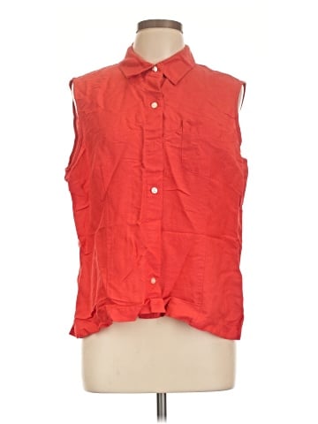 Crazy Horse by Liz Claiborne Sleeveless Button-Down Shirt (view 1)