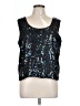 Elegance 100% Silk Black Sleeveless Top Size L - photo 1