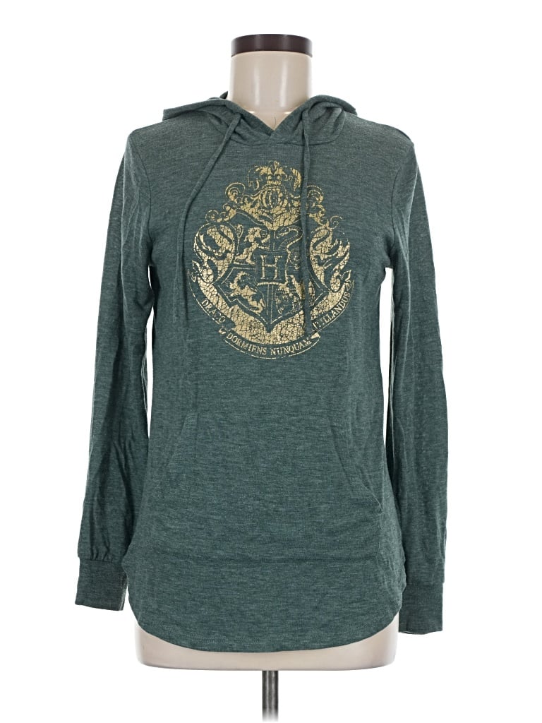 Pre-owned Harry Potter Pullover Hoodie In Teal