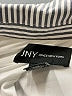 Jones New York 100% Polyester Stripes Silver Blazer Size L - photo 6