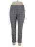 Elle Plaid Gray Casual Pants Size XL - photo 1