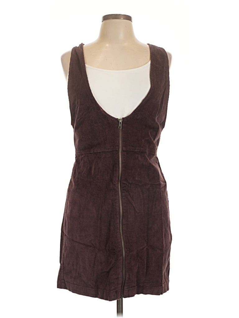 Pre-owned Rvca Casual Dress In Brown