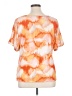 AB Studio Tie-dye Orange Short Sleeve Blouse Size XL - photo 2
