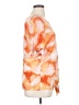 AB Studio Tie-dye Orange Short Sleeve Blouse Size XL - photo 4