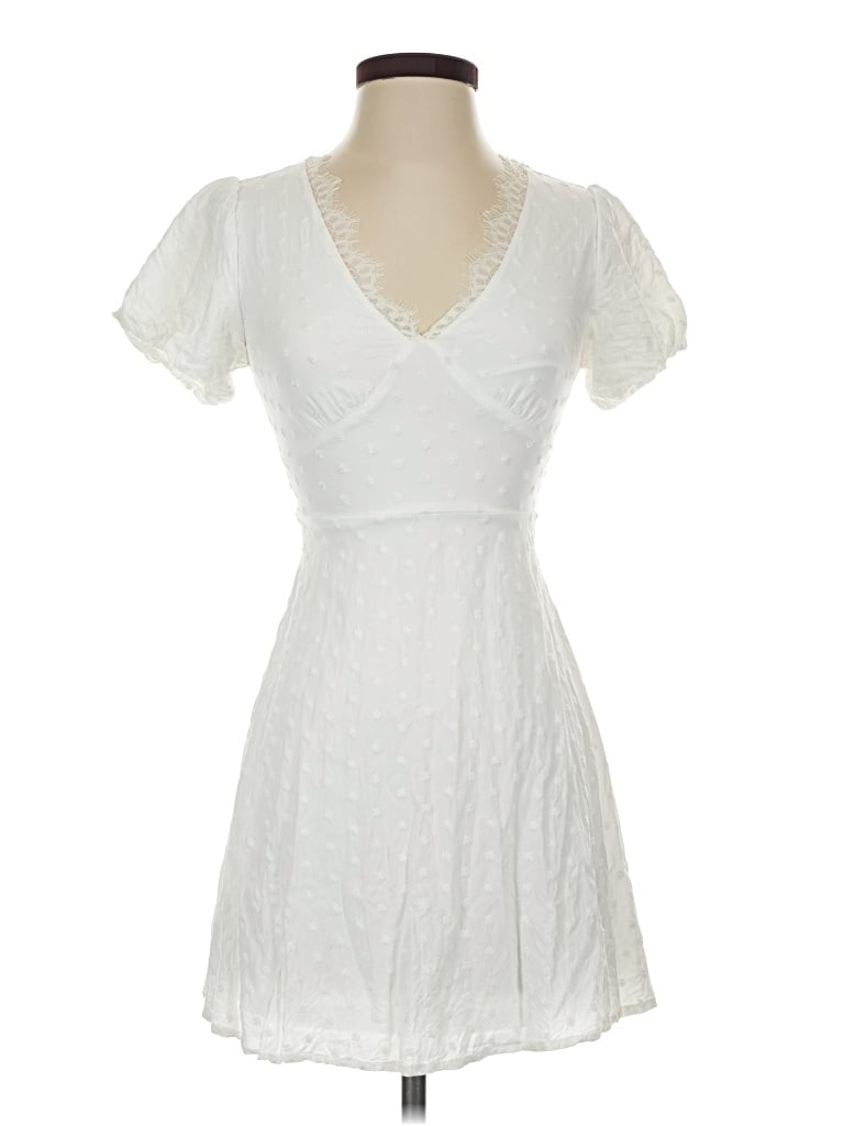Pre-owned Mi Ami Cocktail Dress In White