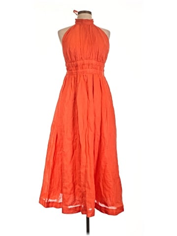 Zimmermann Shelly Halter Bow Midi Dress (view 1)