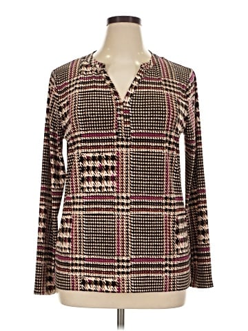 Anne Klein Long Sleeve Blouse (view 1)