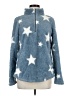 Hem & Thread 100% Polyester Stars Blue Pullover Sweater Size M - photo 1