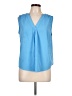 Merona 100% Polyester Blue Sleeveless Blouse Size L - photo 1