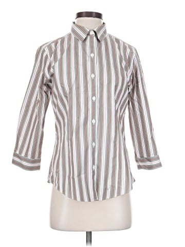 L.L.Bean 3/4 Sleeve Button-Down Shirt (view 1)