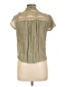 E&M Collection 100% Polyester Green Short Sleeve Blouse Size L - photo 2