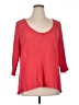 Cable & Gauge Red 3/4 Sleeve Top Size 1X - photo 1