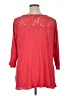 Cable & Gauge Red 3/4 Sleeve Top Size 1X - photo 2