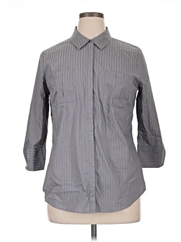 Worthington 3/4 Sleeve Button-Down Shirt (view 1)