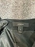 J.Crew 100% Wool Chevron-herringbone Black Wool Skirt Size 2 - photo 4