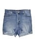 Express Blue Denim Shorts Size 12 - photo 1
