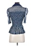 Maeve Blue Short Sleeve Blouse Size S - photo 2