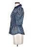 Maeve Blue Short Sleeve Blouse Size S - photo 5