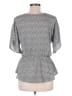 Sienna Sky 100% Polyester Gray 3/4 Sleeve Blouse Size M - photo 2
