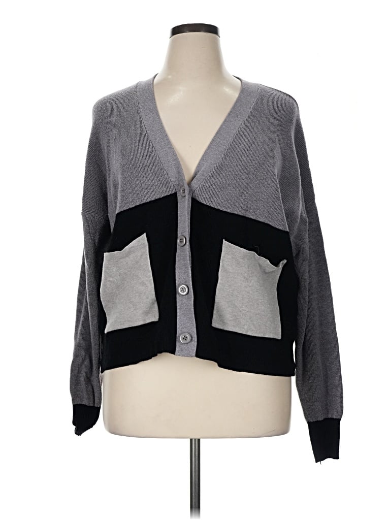 Pre-owned Aaeda Cardigan Sweater In Gray