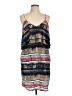 Glam 100% Polyester Graphic Blue Cocktail Dress Size L - photo 1