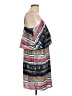 Glam 100% Polyester Graphic Blue Cocktail Dress Size L - photo 4
