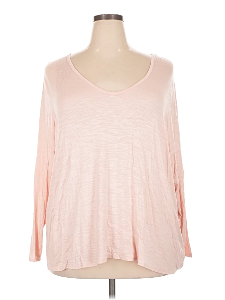 Pre-owned Luxe 3/4 Sleeve T-shirt In Pink