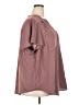 Torrid 100% Polyester Burgundy Short Sleeve Blouse Size 3X Plus (3) - photo 4