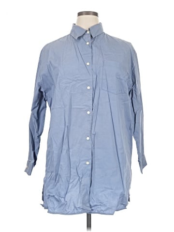 Silhouettes 3/4 Sleeve Button-Down Shirt (view 1)
