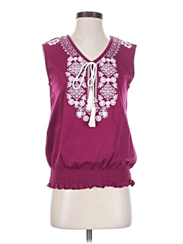 DressBarn Sleeveless T-Shirt (view 1)
