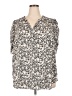 Torrid Ivory Short Sleeve Blouse Size 3X Plus (3) - photo 1