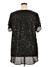 Torrid 100% Polyester Stars Black Short Sleeve Blouse Size 3X Plus (3) - photo 2