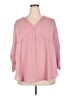 Torrid 100% Polyester Pink 3/4 Sleeve Blouse Size 3X Plus (3) - photo 1
