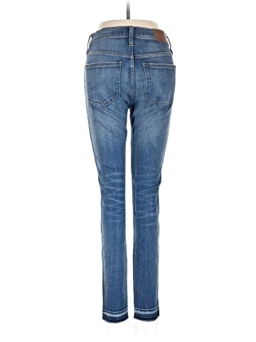 Madewell 9" Mid-Rise Skinny Jeans in York Wash: Rip and Repair Edition (view 2)