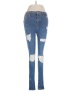 Topshop Hearts Blue Jeans Size 28 waist - photo 1