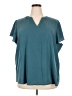 Maurices 100% Polyester Teal Short Sleeve Top Size 2X - photo 1