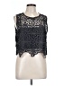 Splendid 100% Polyester Black Sleeveless Blouse Size L - photo 1
