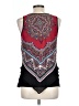 Iz Byer 100% Polyester Red Sleeveless Blouse Size L - photo 2