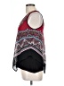 Iz Byer 100% Polyester Red Sleeveless Blouse Size L - photo 5