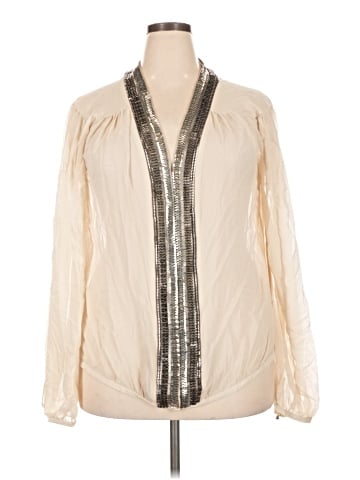 Sheri Bodell Long Sleeve Silk Top (view 1)