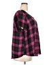 Torrid 100% Polyester Plaid Checkered-gingham Black Pink Short Sleeve Blouse Size 2X Plus (2) - photo 4